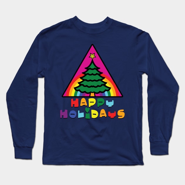 Happy Holidays! Long Sleeve T-Shirt by lilmousepunk